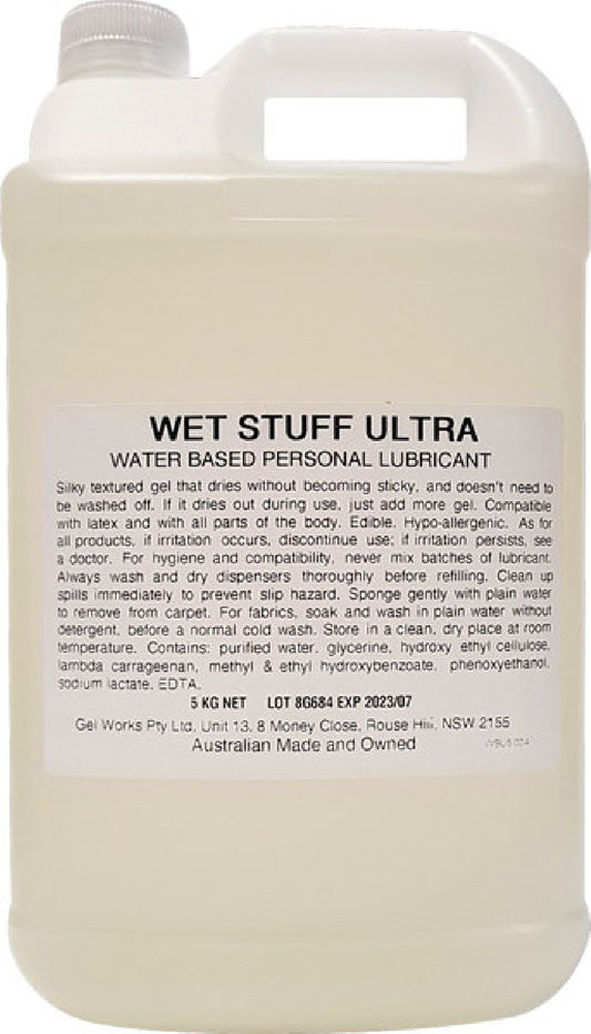 Wet Stuff Ultra Waterbased Personal Lubricant - Bottle (5kg) Default Title - Club X