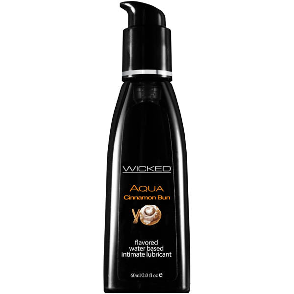 Wicked Aqua Cinnamon Bun Flavored Water Based Intimate Lubricant 60Ml  - Club X