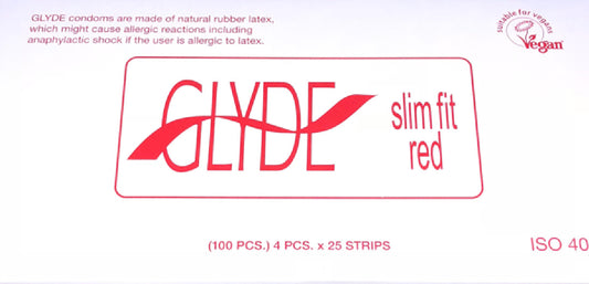 Glyde Condom - Slim Fit Red 49Mm Bulk 100'S Default Title - Club X