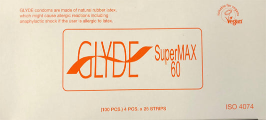Glyde Condom - Supermax 60Mm Bulk 100'S Default Title - Club X