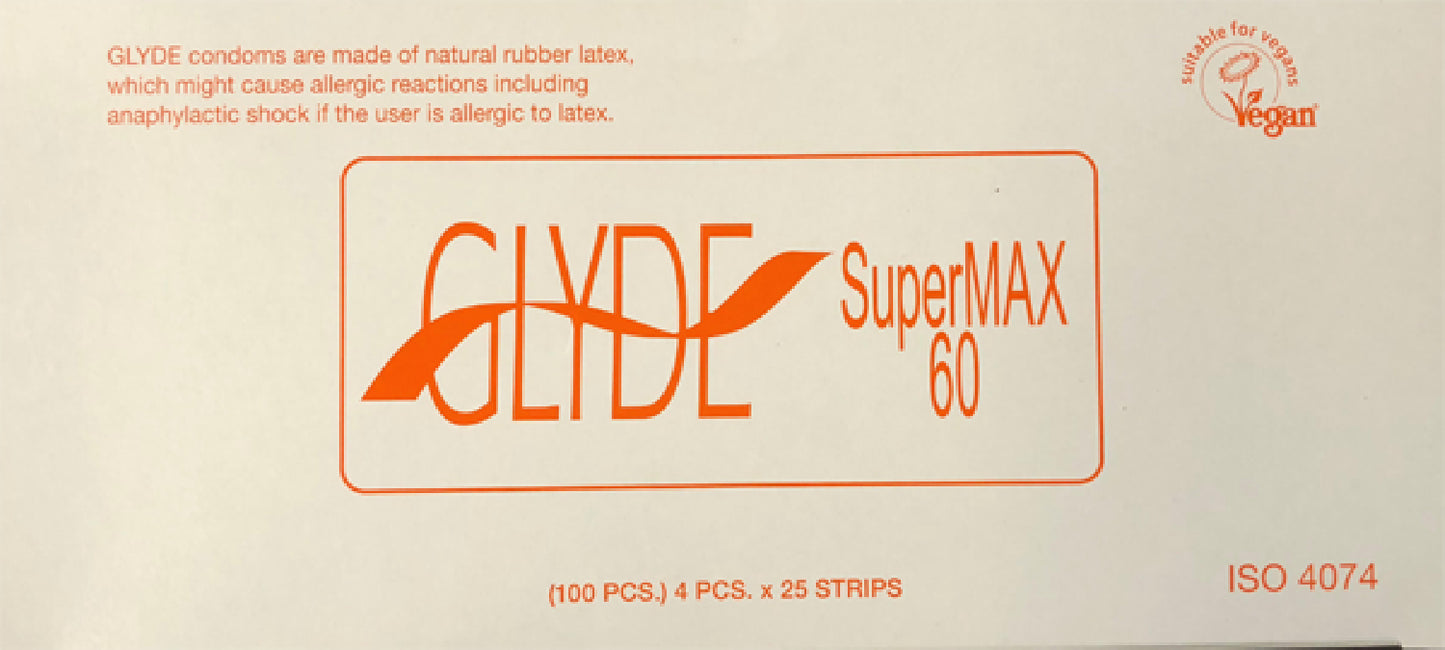 Glyde Condom - SuperMax 60mm Bulk 100's Default Title - Club X