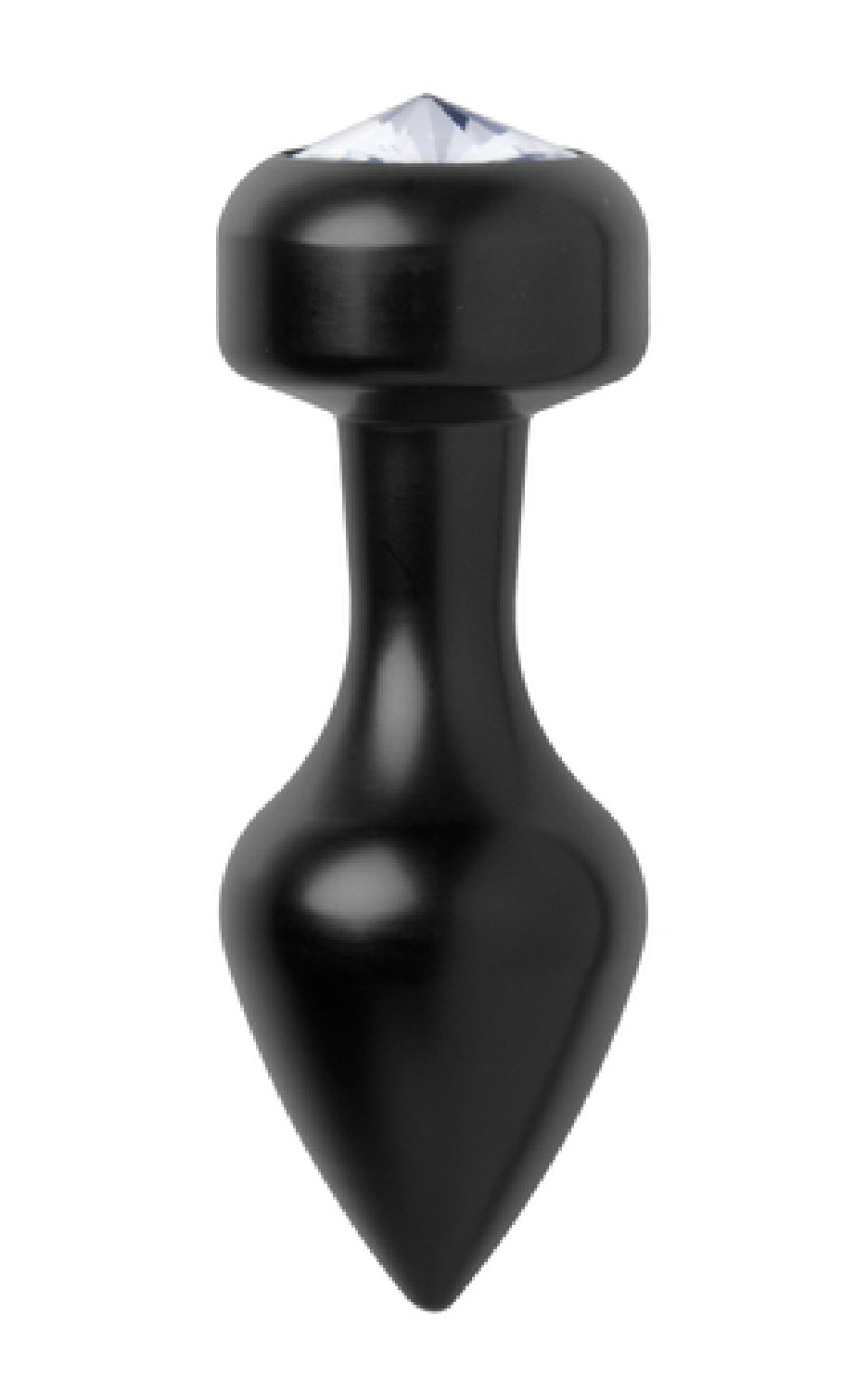 Spade Petite Jewel Aluminum Anal Plug (Black) Default Title - Club X