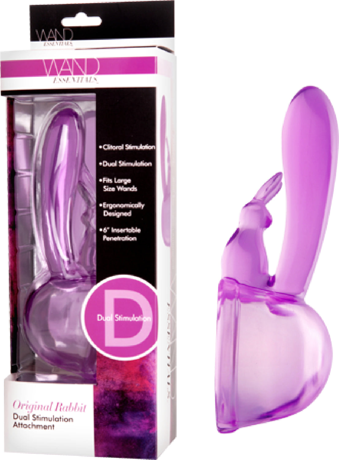 Original Rabbit Dual Stimulation Wand Attachment (Lavender) Default Title - Club X