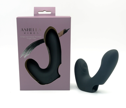 Ashella Vibes G-spot Clitoral Thumper Finger Vibe Stimulator Vibrator  - Club X