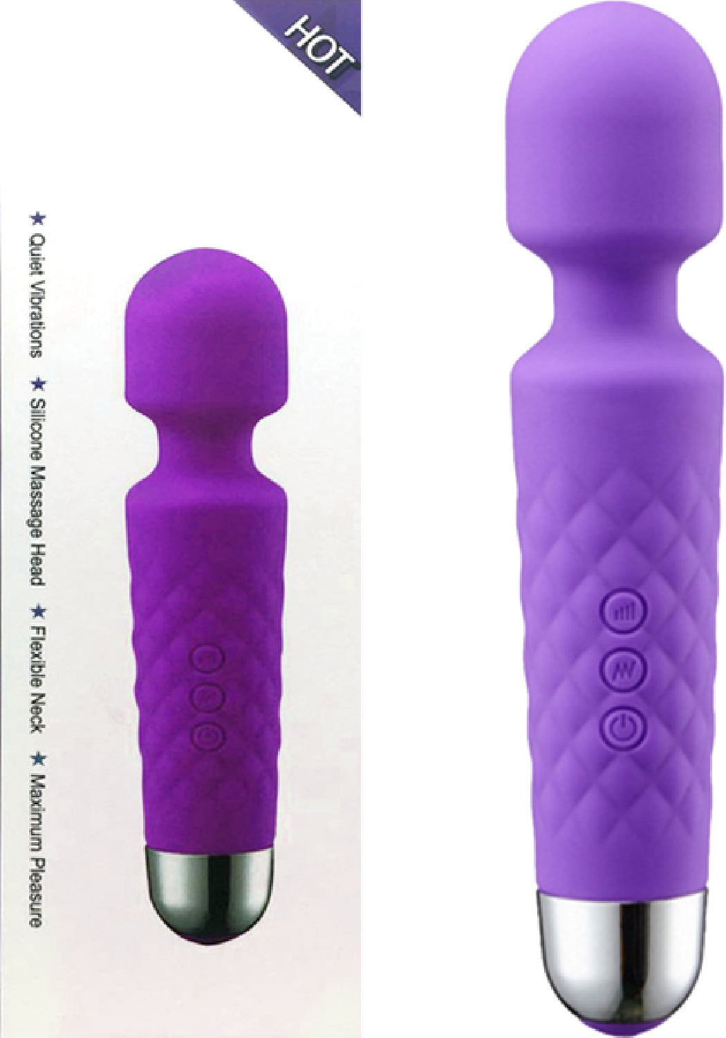 Rechargeable Wand Purple - Club X