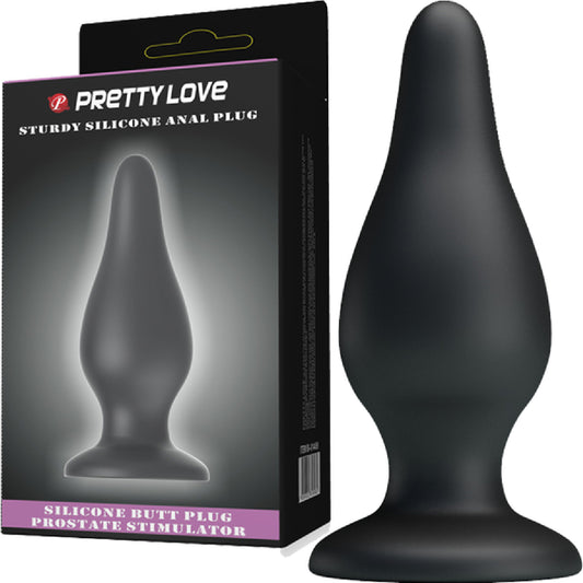 Pretty Love Sturdy Silicone Anal Plug (Black) Default Title - Club X