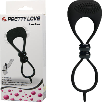 Pretty Love Locker Cockring (Black) Default Title - Club X