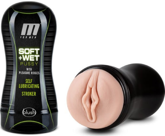 Soft And Wet - Pussy With Pleasure Ridges - Self Lubricating Stroker Cup Default Title - Club X