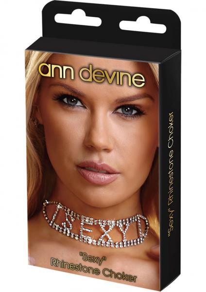 Ann Devine Sexy Rhinestone Choker Jewelry  - Club X