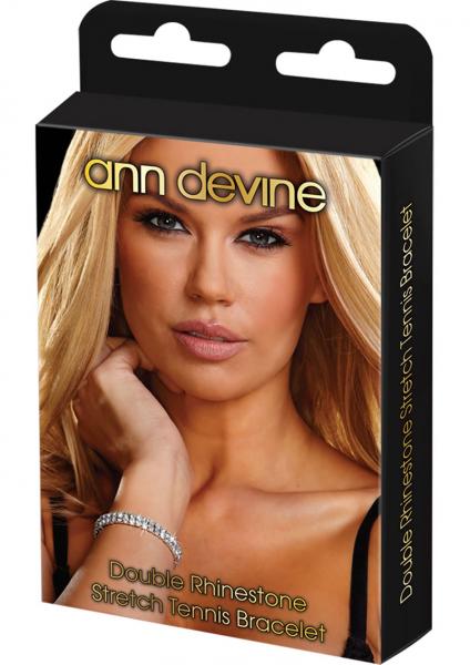 Ann Devine Double Rhinestone Stretch Tennis Bracelet  - Club X