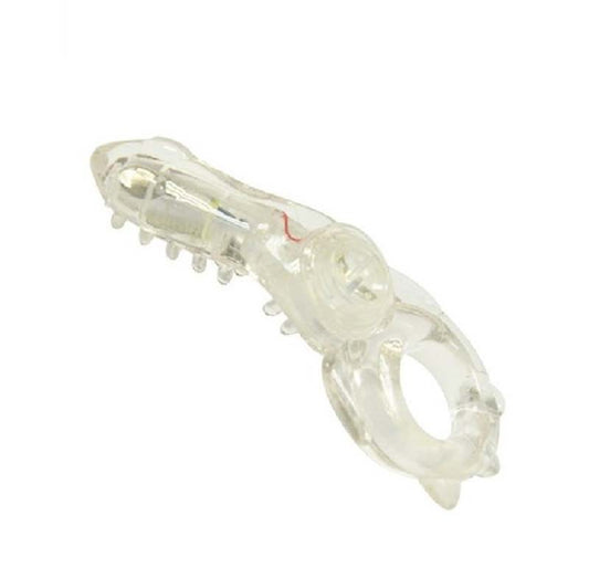 Funny Frog Vibe Cock Ring (Clear) Default Title - Club X