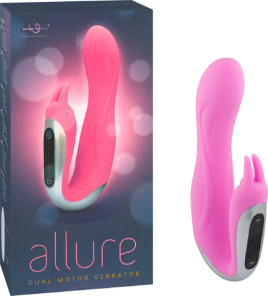 Allure Dual Motor Rabbit G-Spot Clitoral Stimulator Vibrator (Pink) Default Title - Club X