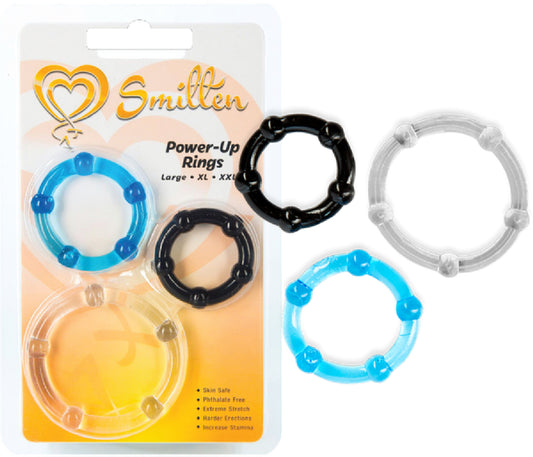 Power-Up Rings 3-Pack Cock Rings Default Title - Club X