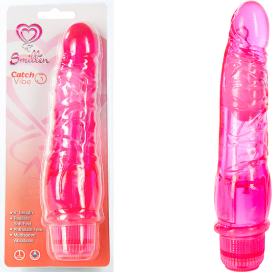 Catch Vibe 3 Realistic Soft Feel Multispeed Vibrator (Pink) Default Title - Club X