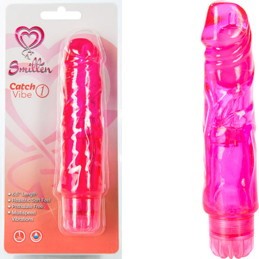 Catch Vibe 1 Realistic Soft Feel Multispeed Vibrator (Pink) Default Title - Club X