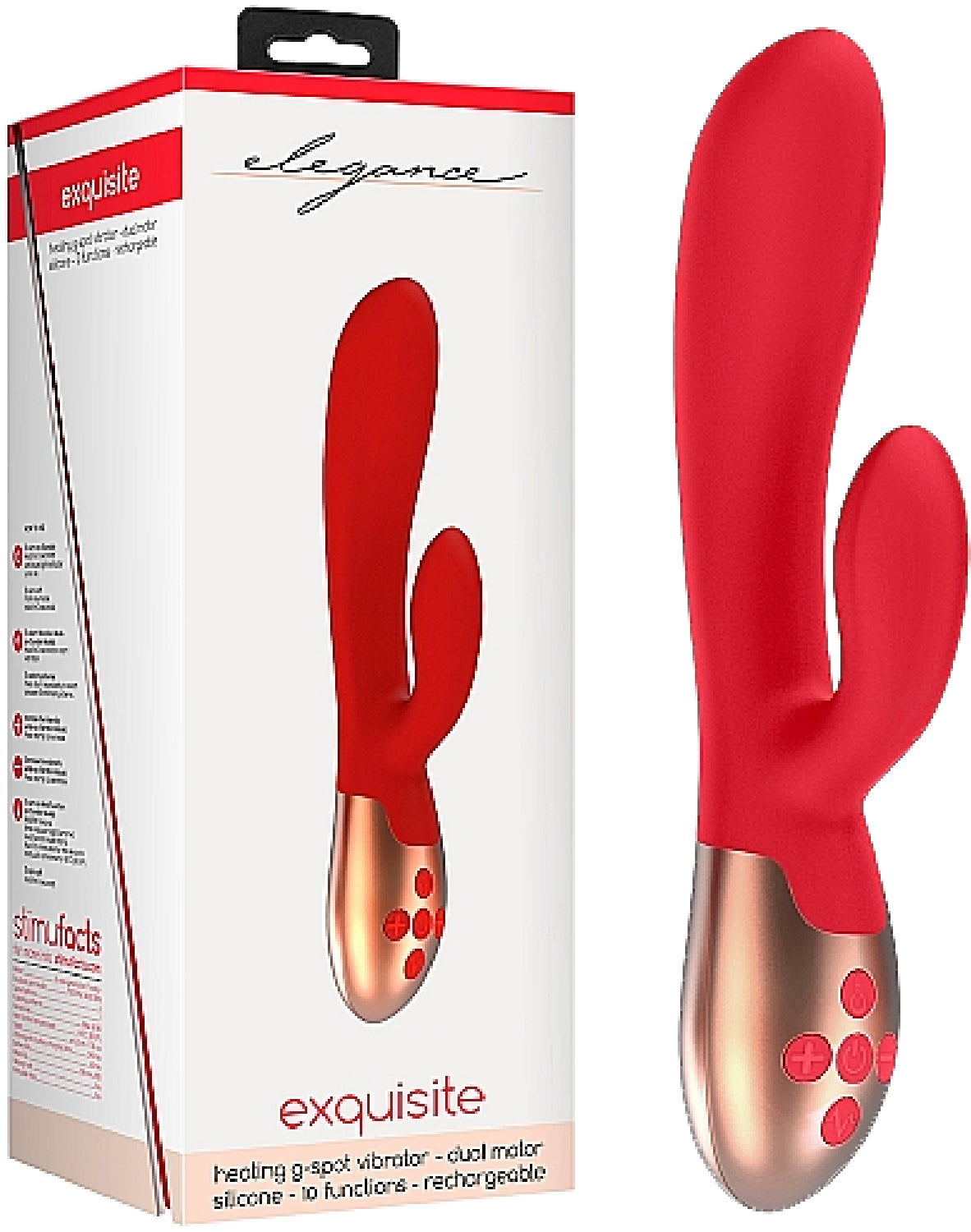 Heating G-Spot Vibrator - Exquisite Red - Club X