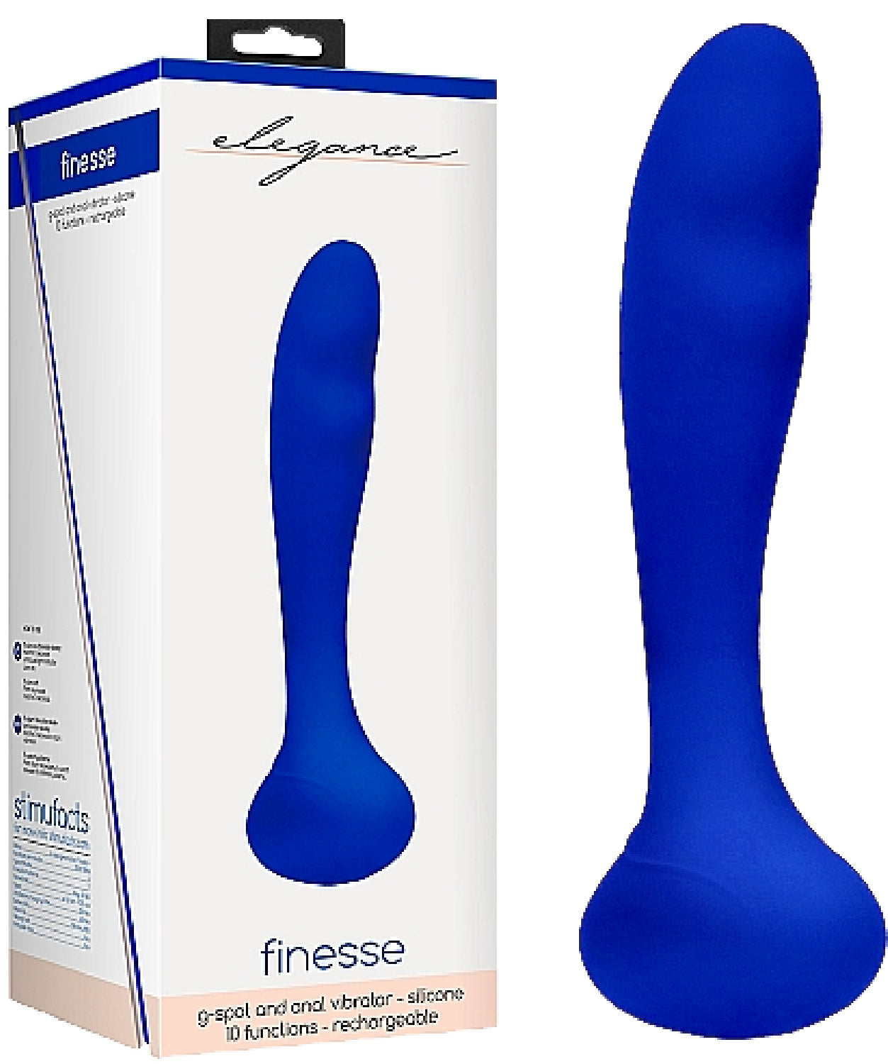 G-Spot And Prostate Vibrator - Finesse Blue - Club X