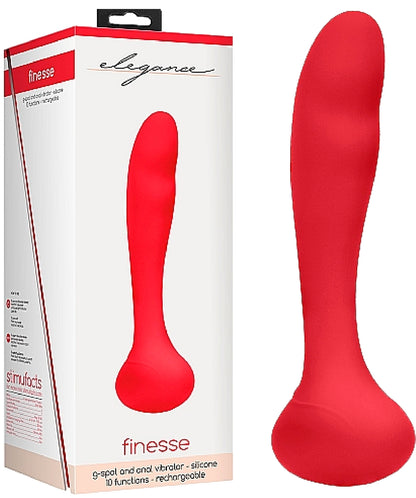 G-Spot And Prostate Vibrator - Finesse Red - Club X