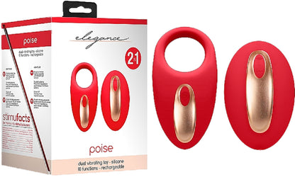 Dual Vibrating Toy - Poise Red - Club X