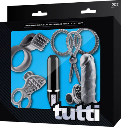 Tutti Rechargeable Sex Toy Kit (Grey) Default Title - Club X