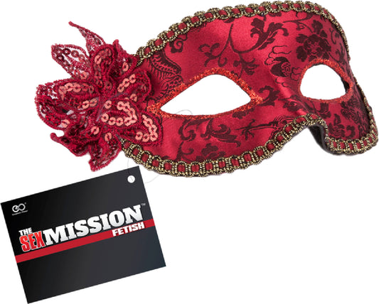 Masquerade Masks (Red) Default Title - Club X