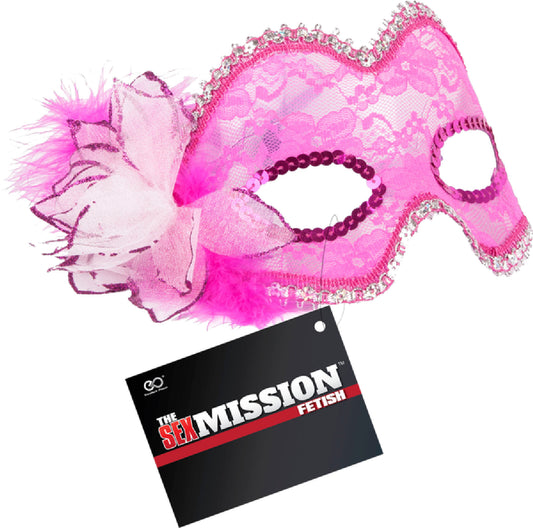 Masquerade Masks (Pink) Default Title - Club X