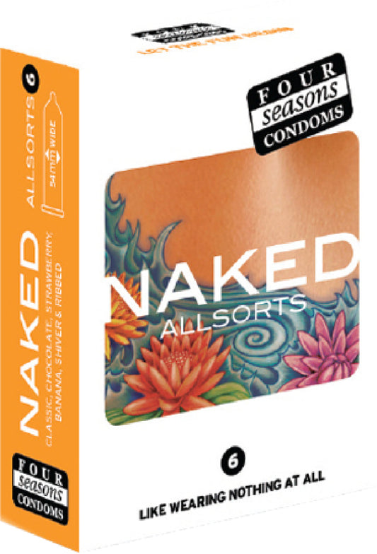 Four Seasons 6Pcs Condoms Naked Allsorts Default Title - Club X