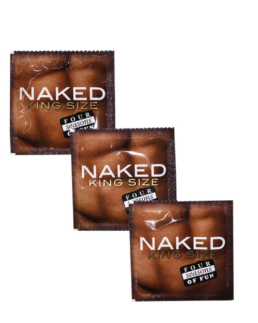 Four Seasons Naked King Size 144-pack 64mm condoms bulk box - ClubX Australia