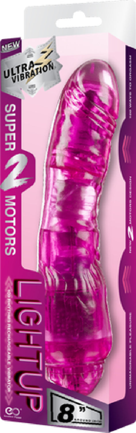 Rechargeable Vibrator 8" Pink - Club X