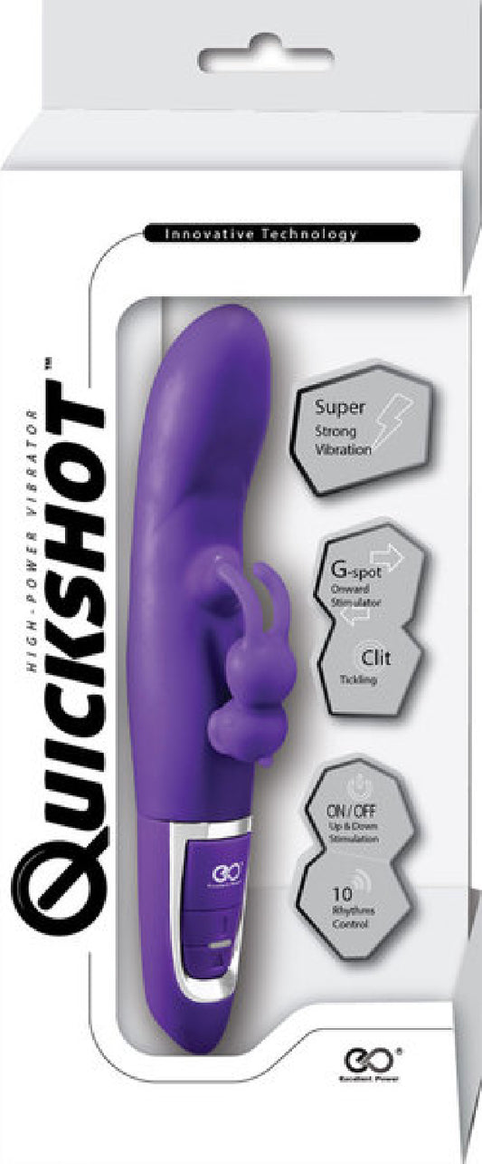 Rechargeable Quickshot Vibrator Purple - Club X