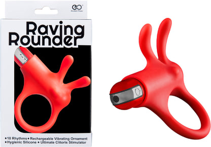 Raving Rounder Cockring Red - Club X