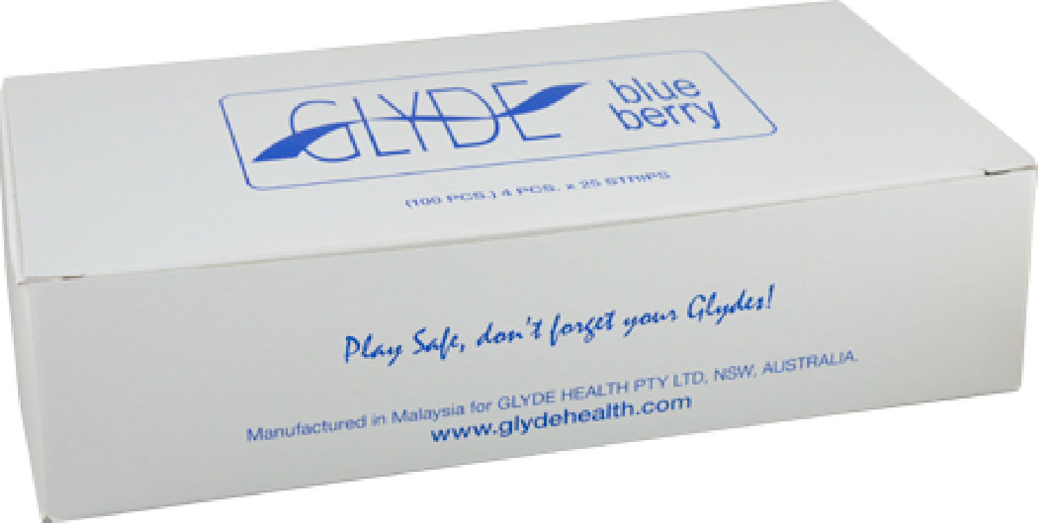 Glyde Condom - Blueberry 53Mm Bulk 100'S Default Title - Club X