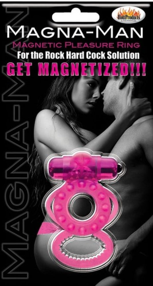Magna-Man Magnetic Pleasure Cock Ring (Pink) Default Title - Club X