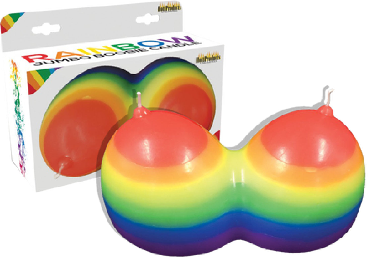 Rainbow Jumbow Boobie Candle Default Title - Club X