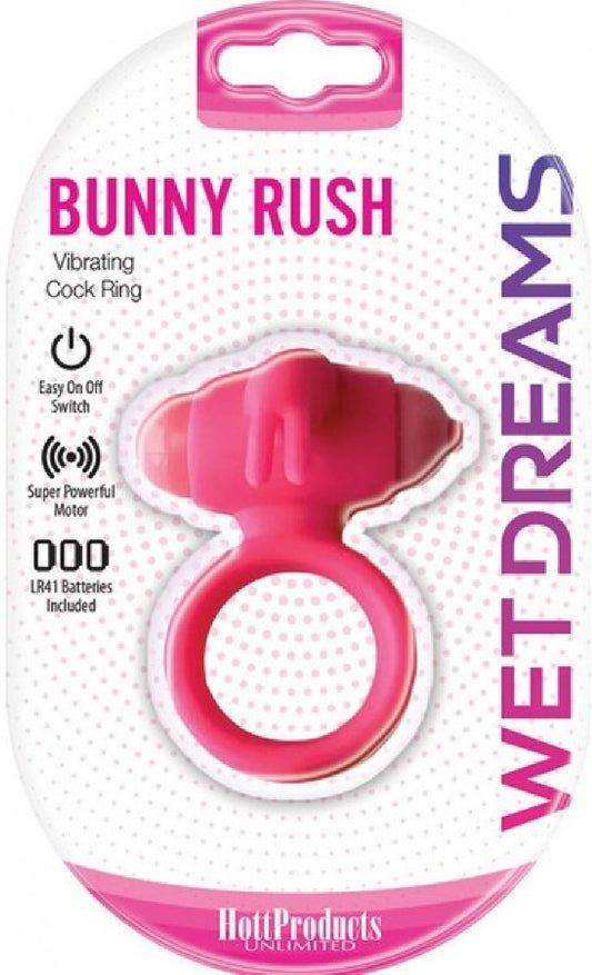Bunny Rush Vibrating Cock Ring (Pink) Default Title - Club X