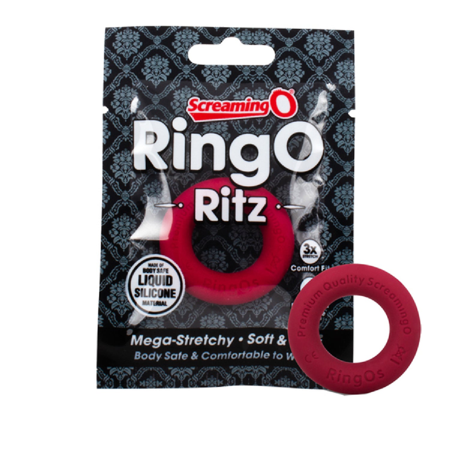 RingO Ritz Cock Ring Red - Club X