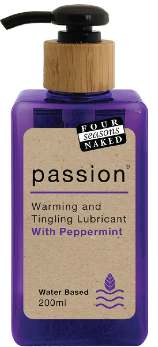 Four Seasons Lubricant Naked Passion Warming & Tingling Water Based 200ml Default Title - Club X