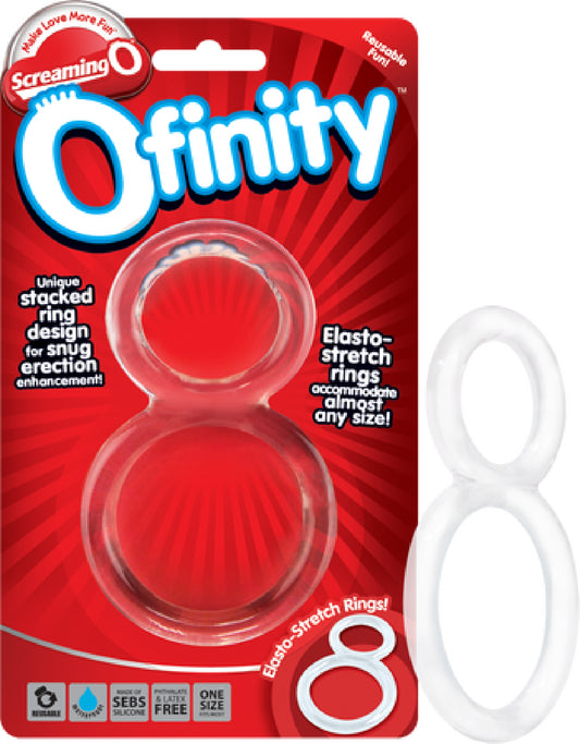 Ofinity Double Stacked Ring For Snug Erection Enhancement Clear - Club X