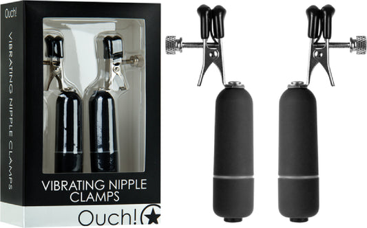 Ouch - Vibrating Nipple Clamps  - Club X