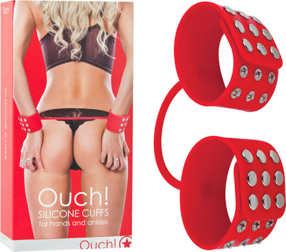 Ouch! Silicone Cuffs For Hand And Ankles  - Club X