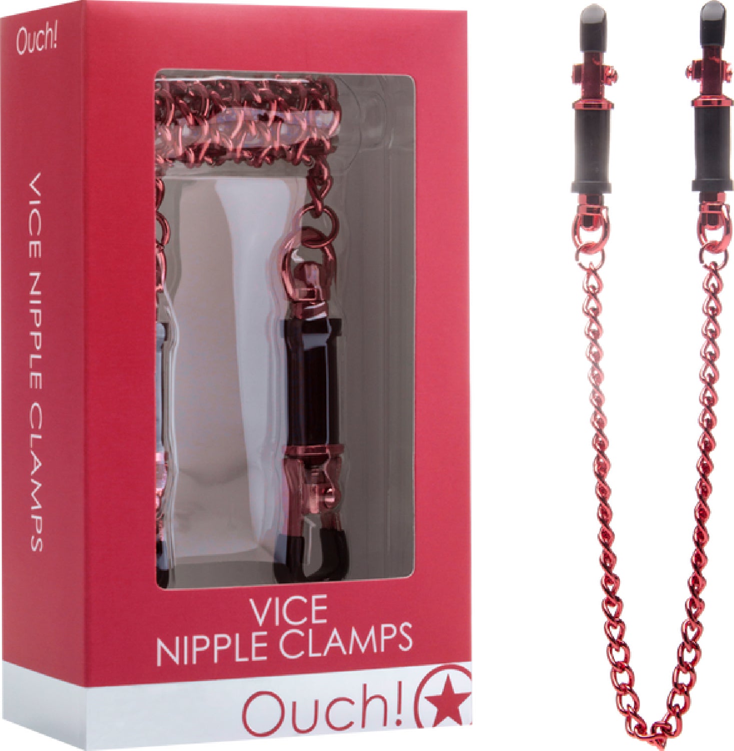 Vice Nipple Clamps Red - Club X