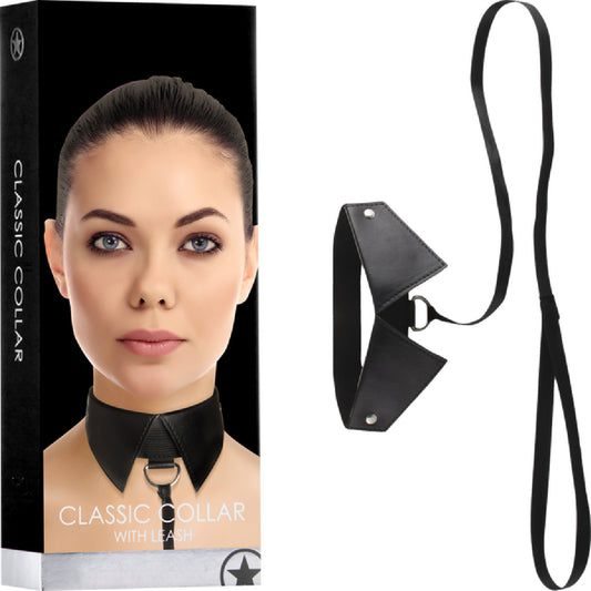 Classic Collar With Leash  - Club X