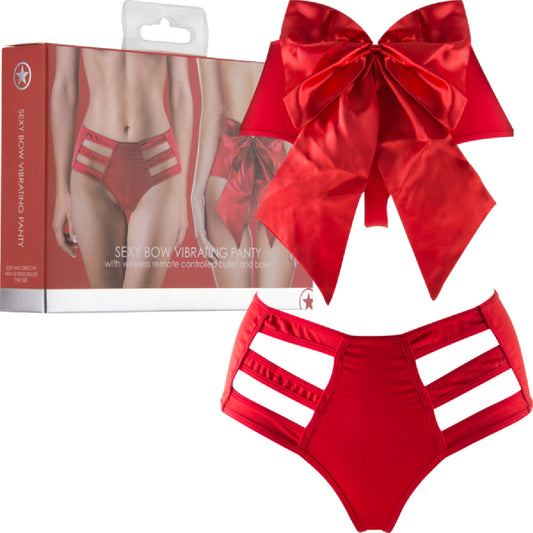 Sexy Bow Vibrating Panty (Red) Default Title - Club X