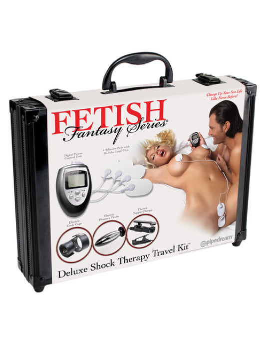 Fetish Fantasy Series Deluxe Shock Therapy Travel Kit - Black/Silver/White Default Title - Club X