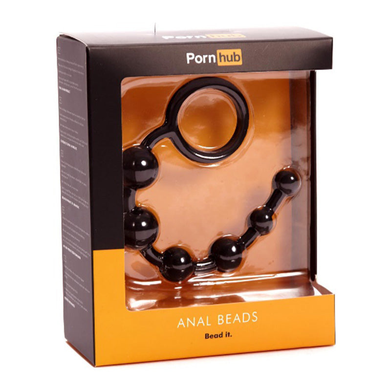 Pornhub Official Collection Anal Beads Black  - Club X