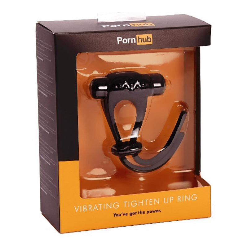 Pornhub Vibrating Tighten Up Ring Black  - Club X