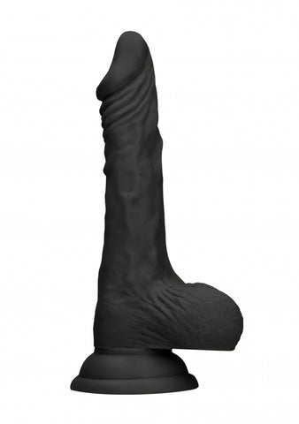 Realrock Dong With Testicles 10'' - Black  - Club X