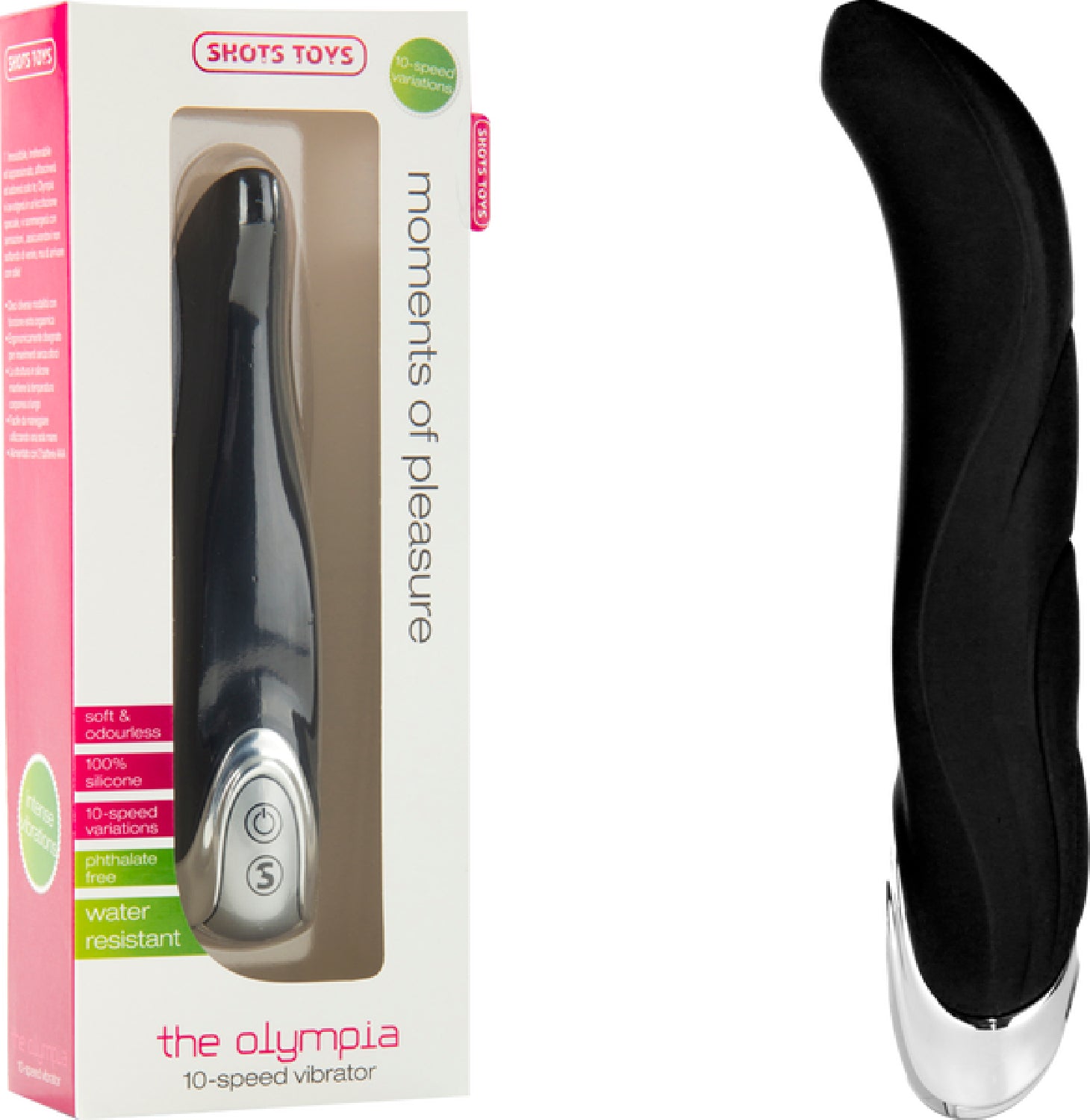 The Olympia G spot Vibrator (Black) Black - Club X