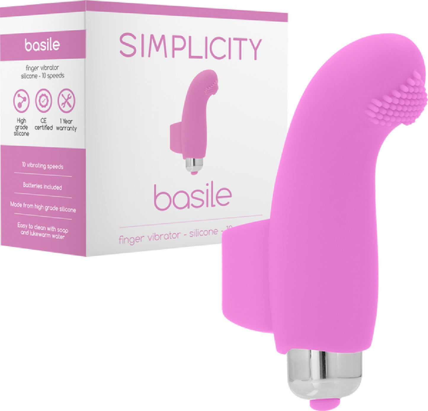 Basile Finger Vibrator Pink - Club X