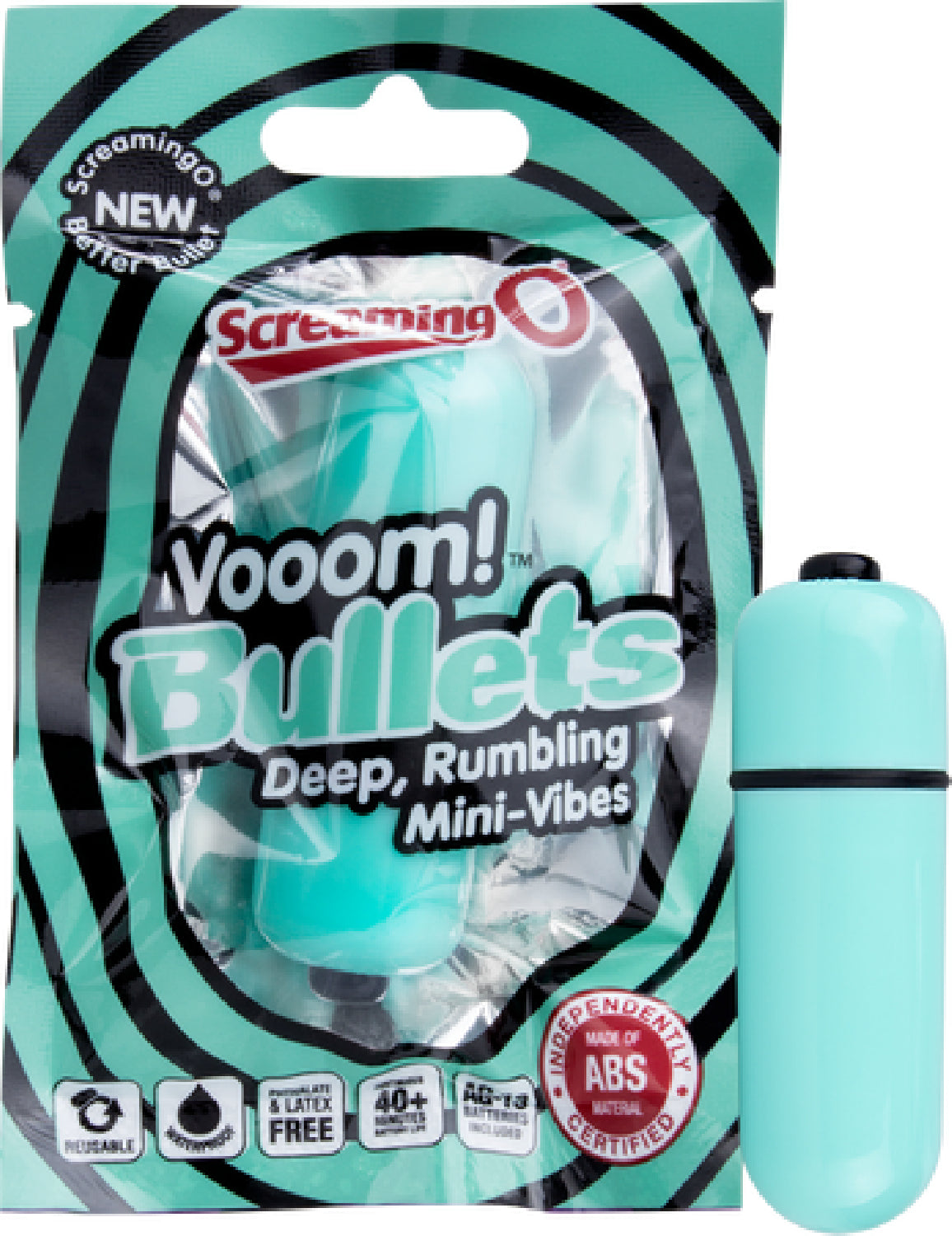 Vooom Bullets Deep Rumbling Mini Vibes Vibrator Green - Club X